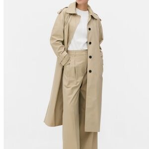 Primark Tan/Green Trench Coat Classic Style